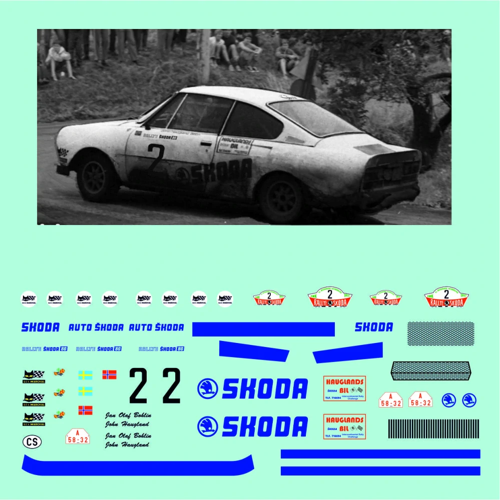 š 130 Haugland, Bohlin rallye Škoda 1980 1 - 43