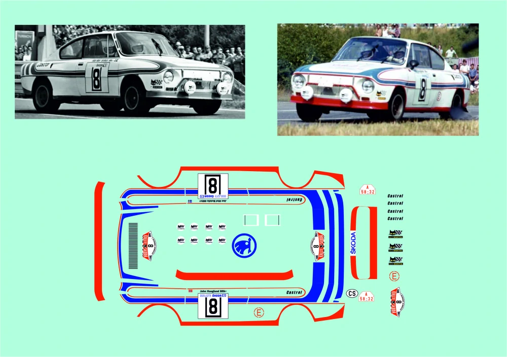š 130 RS 1 - 43 Haugland rallye Škoda 1983