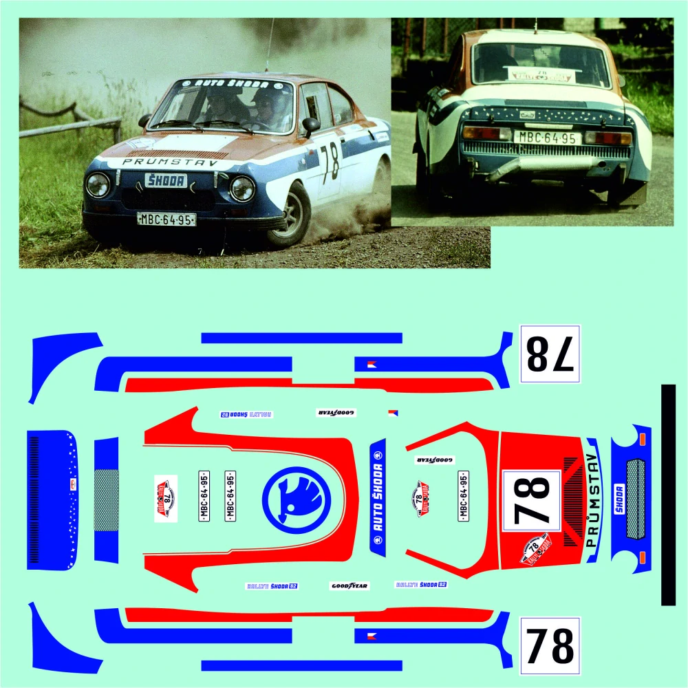 š 130RS Bistiak - Lev rallye Škoda 1982 1 - 43